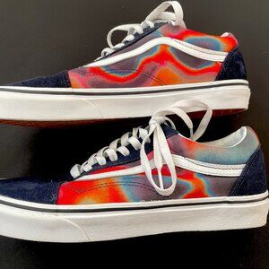 Vans Men’s 9 Women’s 10.5 Dark Aura Low Skater Shoes Sneakers Off The Wall